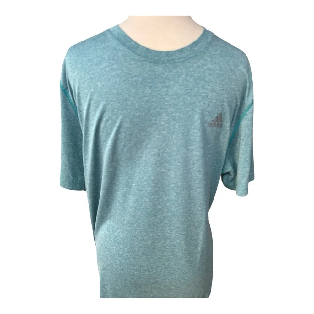 Adidas Aqua Unisex Short Sleeve Tee Shirt Size L‎ Sport Casual Logo Minimalist